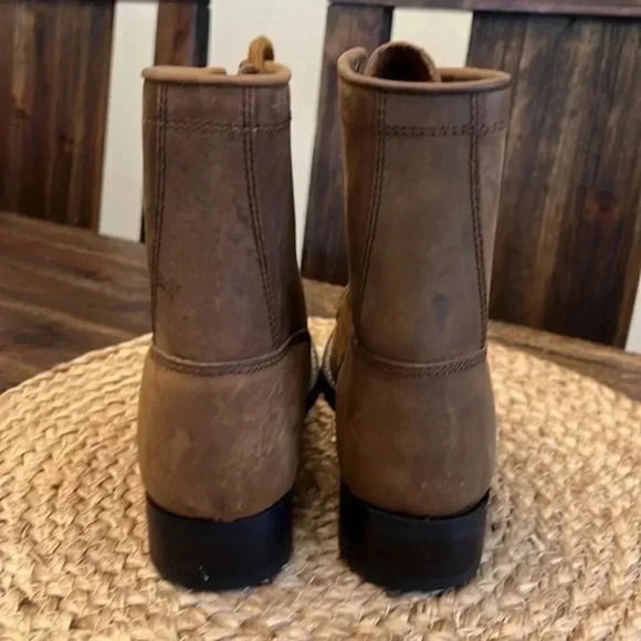 Vintage Acme Leather Lace Up‎ Boots - Picture 4 of 12